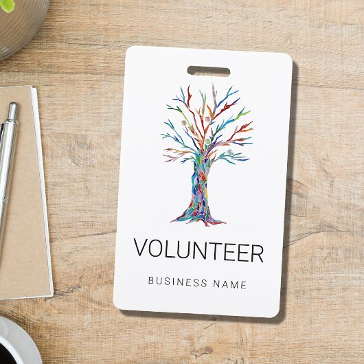 Aangepaste Zakelijke Naam Volunteer Badge