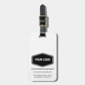 Aangepaste zakelijke of zakelijke Logo QR-code Bagagelabel (Voorkant verticaal)