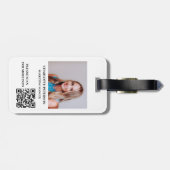 Aangepaste zakelijke of zakelijke Logo QR-code Bagagelabel (Achterkant horizontaal)