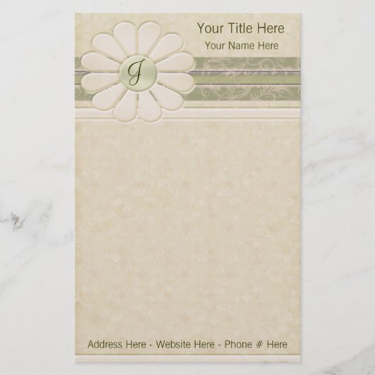 Aangepaste zakelijke / persoonlijke briefpapier (Voorkant)