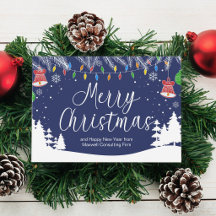 Aangepaste Zakelijke Prettig Kerstfeest Blauw