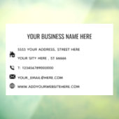 Aangepaste Zakelijke Promotie Ramenstickers Sjablo Raamsticker (Vel 3)