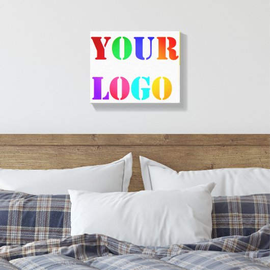 Aangepaste zakelijke promotie voor Logo - Aangepas Canvas Afdruk (Insitu (Slaapkamer))