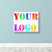 Aangepaste zakelijke promotie voor Logo - Aangepas Canvas Afdruk (Insitu (Houten vloer))