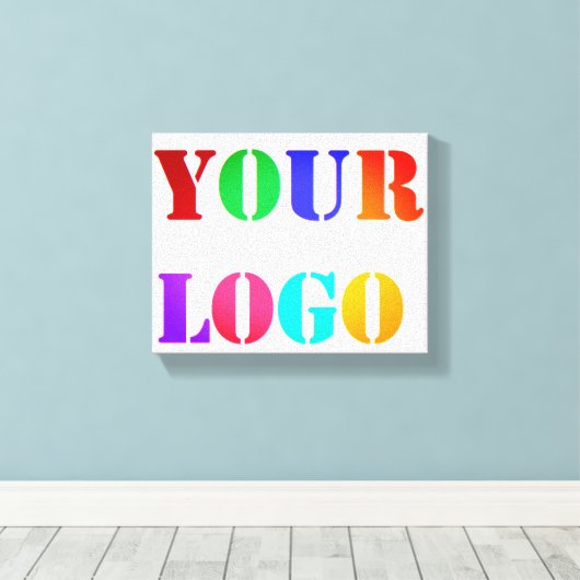 Aangepaste zakelijke promotie voor Logo - Aangepas Canvas Afdruk (Insitu (Houten vloer))