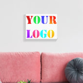 Aangepaste zakelijke promotie voor Logo - Aangepas Canvas Afdruk (Insitu (Woonkamer))
