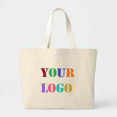 Aangepaste zakelijke promotie voor Logo - Aangepas Grote Tote Bag (Voorkant)