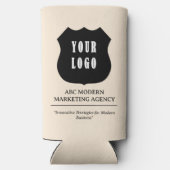 Aangepaste zakelijke promotie voor Logo Seltzer Blikjeskoeler (Achterkant)