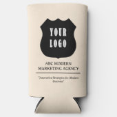 Aangepaste zakelijke promotie voor Logo Seltzer Blikjeskoeler (Voorkant)