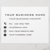 Aangepaste zakelijke promotiebrochure voor uw bedr flyer (Achterkant)