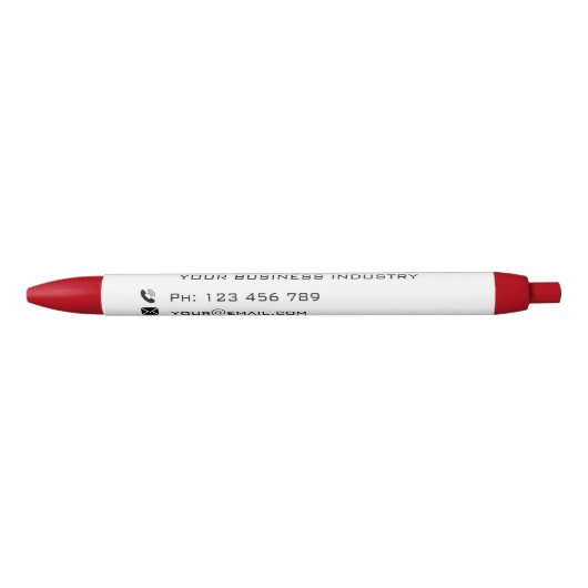 Aangepaste zakelijke promotionele gepersonaliseerd blauwe inkt pen (Voorkant)