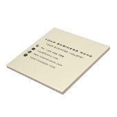 Aangepaste Zakelijke Promotionele Keramische Tegel Tegeltje (Zijkant)