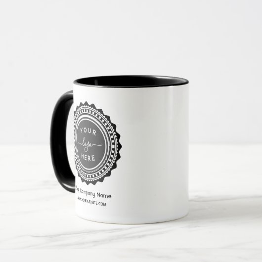 Aangepaste zakelijke promotionele Logo Two-Tone Co Mok (Voorkant links)