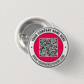 Aangepaste zakelijke promotionele QR-code knop voo Ronde Button 3,2 Cm (Voorkant /achterkant)