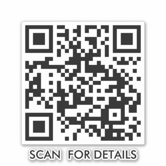 Aangepaste zakelijke promotionele QR-code Sticker (Voorkant)