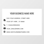 Aangepaste zakelijke promotionele raamfolie sjablo raamsticker (Vel)