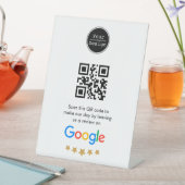 Aangepaste zakelijke QR-code Google Review Reclamebord Met Voetstuk (Insitu)