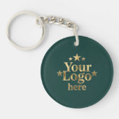 Aangepaste zakelijke QR-code logo branding Sleutelhanger (Voorkant)