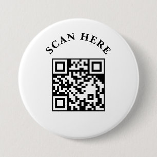 Aangepaste zakelijke QR-code marketingknop Ronde Button 7,6 Cm