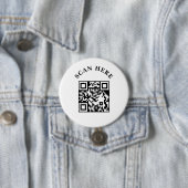 Aangepaste zakelijke QR-code marketingknop Ronde Button 7,6 Cm (In situ)