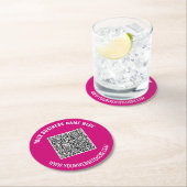 Aangepaste Zakelijke QR Code Papier Onderzetters S (Insitu)