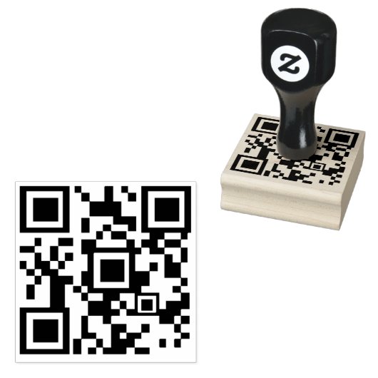 Aangepaste Zakelijke QR Code Personaliseer werk Ru Rubberstempel (Gestempeld)