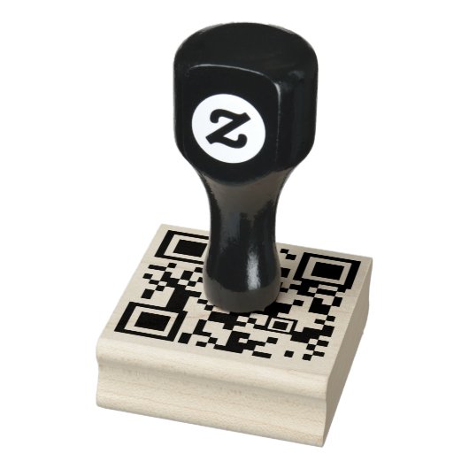 Aangepaste Zakelijke QR-code personaliseren werk R Rubberstempel (Stempel)
