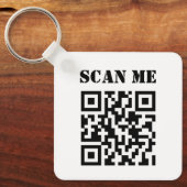 Aangepaste zakelijke QR-code promotioneel Sleutelhanger (Voorkant)