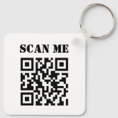 Aangepaste zakelijke QR-code promotioneel Sleutelhanger (Achterkant)