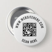 Aangepaste zakelijke QR-code promotionele ontwerp Ronde Button 7,6 Cm (Voorkant /achterkant)