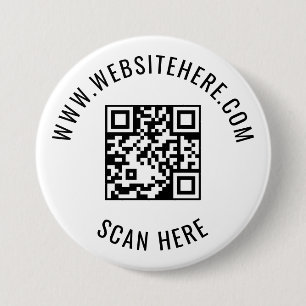 Aangepaste zakelijke QR-code promotionele ontwerp Ronde Button 7,6 Cm