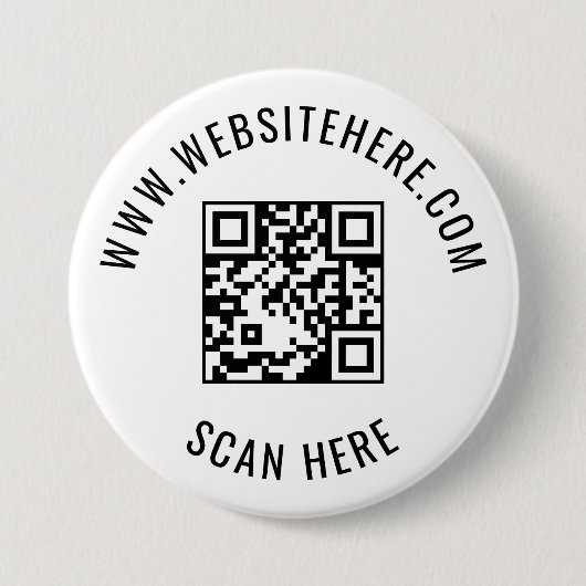 Aangepaste zakelijke QR-code promotionele ontwerp Ronde Button 7,6 Cm (Voorkant)