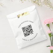 Aangepaste zakelijke QR Code Scan papieren zak Bedankzakje (Gezegeld)