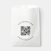 Aangepaste zakelijke QR Code Scan papieren zak Bedankzakje (Voorkant)