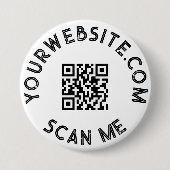 Aangepaste zakelijke QR-code voor speciale acties Ronde Button 7,6 Cm (Voorkant)