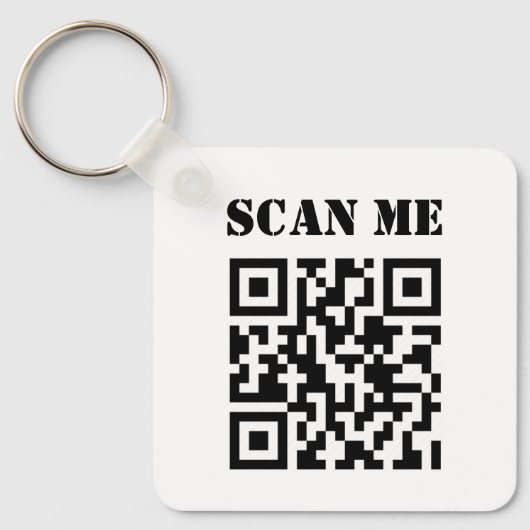 Aangepaste zakelijke QR-code voor speciale acties Sleutelhanger (Voorkant)