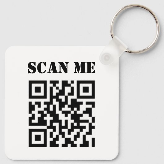 Aangepaste zakelijke QR-code voor speciale acties Sleutelhanger (Achterkant)