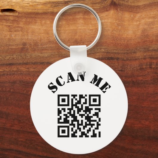 Aangepaste zakelijke QR-code voor speciale acties Sleutelhanger (Voorkant)