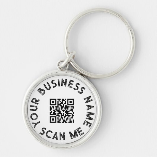 Aangepaste zakelijke QR-code voor speciale acties Sleutelhanger (Voorkant)