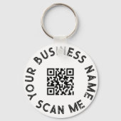 Aangepaste zakelijke QR-code voor speciale acties Sleutelhanger (Voorkant)