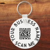 Aangepaste zakelijke QR-code voor speciale acties Sleutelhanger (Achterkant)