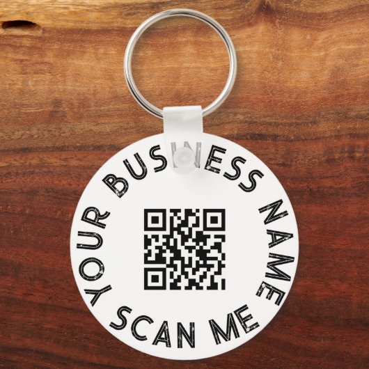 Aangepaste zakelijke QR-code voor speciale acties Sleutelhanger (Voorkant)