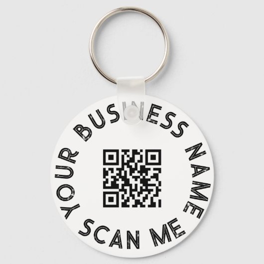 Aangepaste zakelijke QR-code voor speciale acties Sleutelhanger (Achterkant)