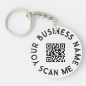 Aangepaste zakelijke QR-code voor speciale acties Sleutelhanger (Voorkant)