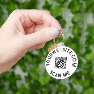 Aangepaste zakelijke QR-code voor speciale acties Sleutelhanger
