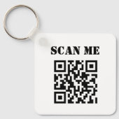 Aangepaste zakelijke QR-code voor speciale acties Sleutelhanger (Voorkant)