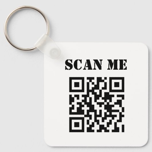 Aangepaste zakelijke QR-code voor speciale acties Sleutelhanger (Voorkant)