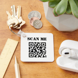 Aangepaste zakelijke QR-code voor speciale acties Sleutelhanger