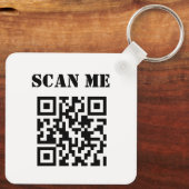 Aangepaste zakelijke QR-code voor speciale acties Sleutelhanger (Achterkant)