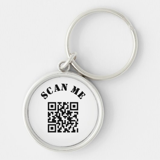 Aangepaste zakelijke QR-code voor speciale acties Sleutelhanger (Voorkant)